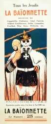 Werbung für La Baïonnette, ca. 1914